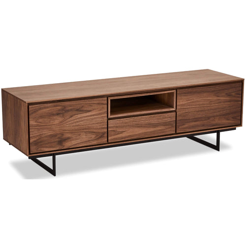 Furnhouse tv-meubel Tokyo - Amerikaanse walnoot - MDF, Amerikaans walnootfineer - 45x160x50
