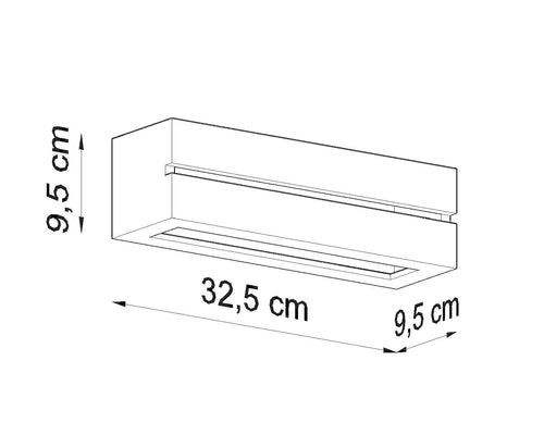 Sollux wandlamp Vega - 1 lichts - 9.5  x 9.5   cm - wit - vtwonen shop