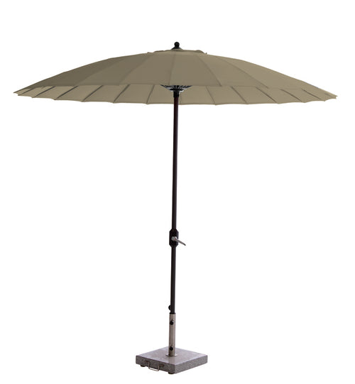 Manilla parasol - Ø250 cm - carbon black - taupe