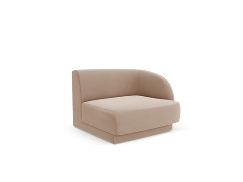 Micadoni rechter module Miley flueel cappuccino - 90x90x70cm