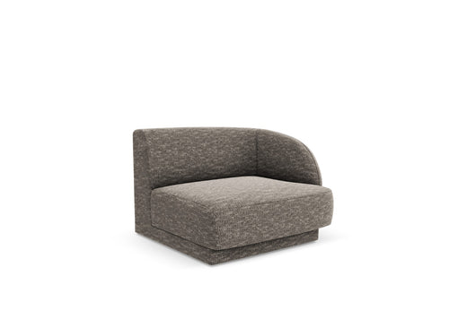 Micadoni rechter module Miley chenille grijs - 90x90x70cm
