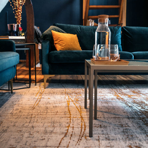 Ecorugs vloerkleed Columbus Gold - geel - 170x240cm