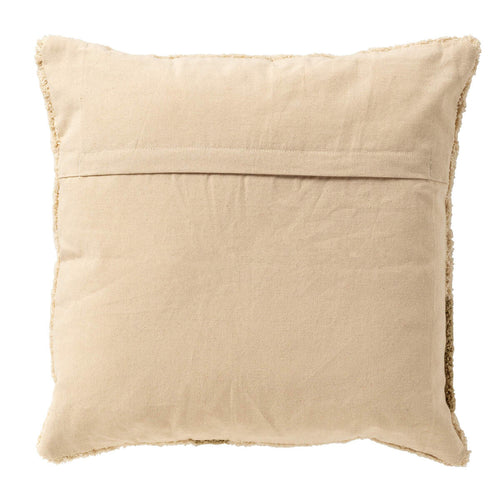 JUNA - kussenhoes 45x45 cm - bladmotief - Sponge - groen