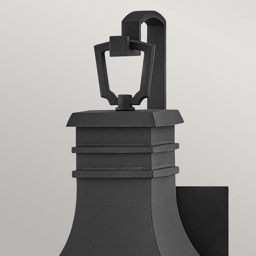 1-flammige kleine Außenwandlaterne Museum Schwarz IP44