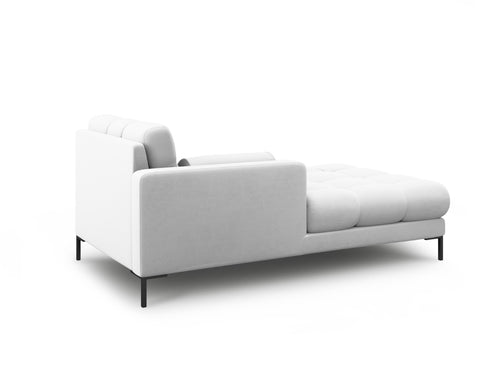 Cosmopolitan Design linker meridiaan Bali structurele stof, lichtgrijs - 185x102x75cm