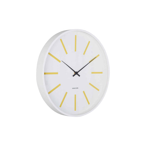 Karlsson wandklok Arruga Retro - geel - Ø40cm