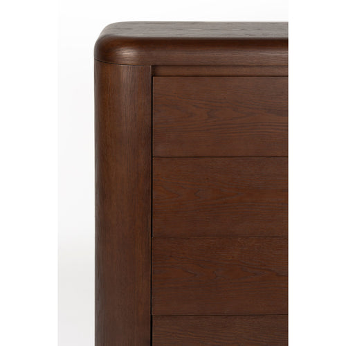 Dutchbone Herman Ladekast/ Opbergkast Hout Walnoot kleur Bruin