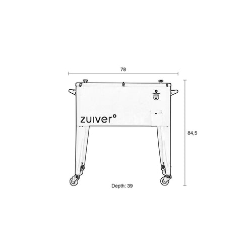 Zuiver Cooler Be Cool Koelbox/ Koelwagen Tuin Groen - vtwonen shop