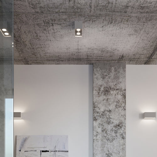 Sollux Lighting Plafondlamp QUAD grijs - 20x10x10cm