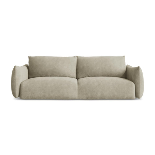 LaMiaSofa 3-zits slaapbank Savona - chenille stof - beige - 230x105x90