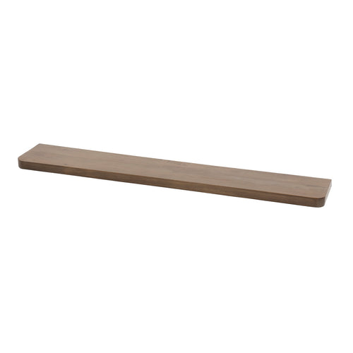 Giga Meubel Wandplank Carve - Bruin Acaciahout - 120x20x4cm - vtwonen shop