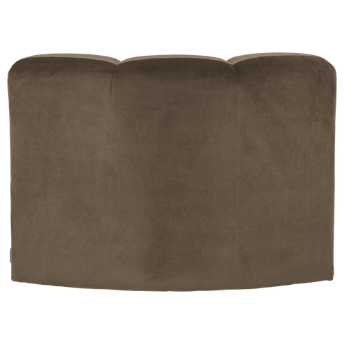 WOOOD eetbank hoek met rugleuning Mojo - Velvet - Taupe - 83x83x83