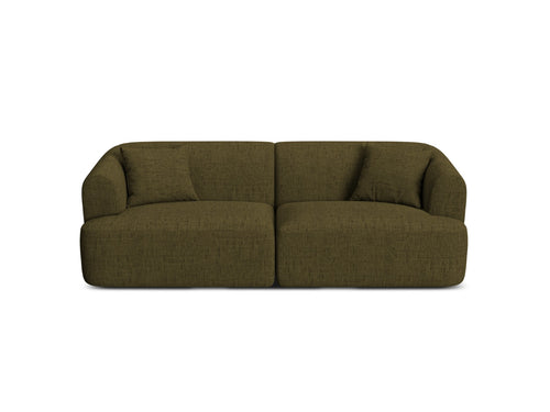 Cosmopolitan Design Modulaire bank Campi 3-zits, structurele stof groente - 90x220x70cm