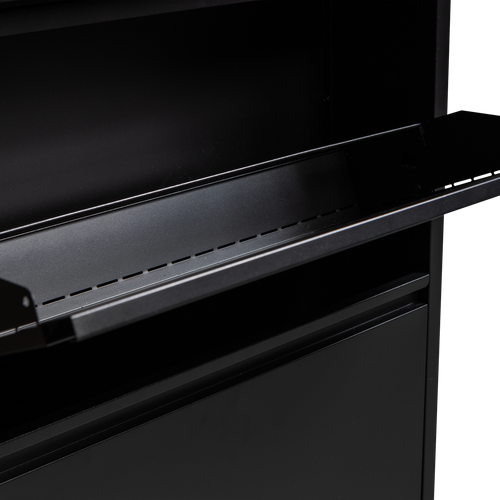 WOOOD 3-vaks schoenenkast Sabine - Metaal - Zwart - 103x66x16 - vtwonen shop