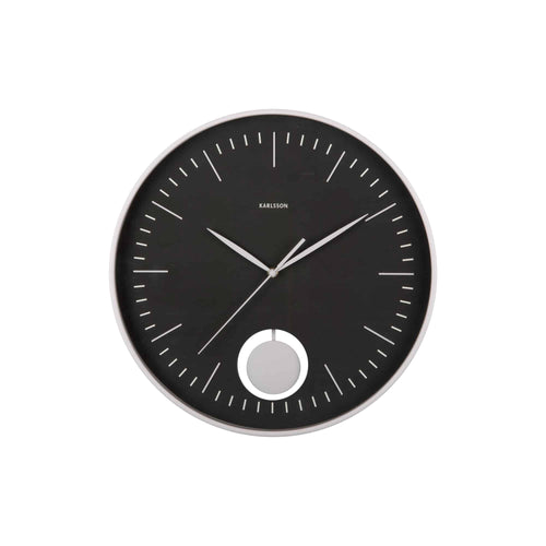 Karlsson wandklok Grato Pendulum - zwart - Ø40.6cm