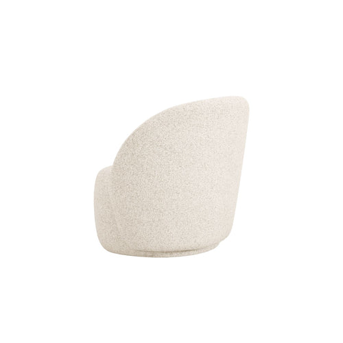 Cosmopolitan Design - Fauteuil Bari structurele stof lichtbeige gemêleerd - 72x86x80cm