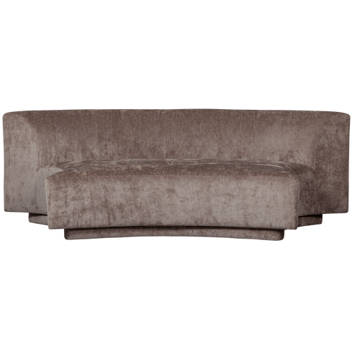 BePureHome 2-zits bankje Popular - Polyester - Taupe - 72x215x97 - vtwonen shop