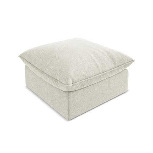 LaMiaSofa Poef Ravenna - bouclé - zand - 75x75x45