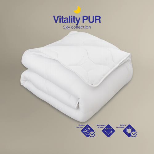 Vitality Pur - Sky 4-Seizoenen Dekbed - 2-delig & Sanitized® - 140x200cm