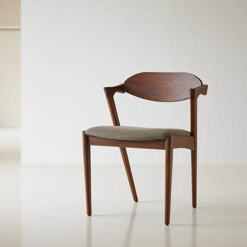 Tikamoon Stoel van donker massief teakhout en stof - Bruin - vtwonen shop