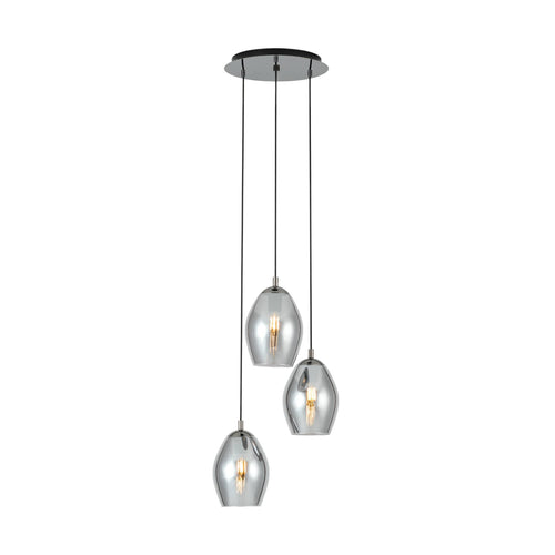 Stars of Light hanglamp Estanys - e27 - ø45 cm - grijs/zwart