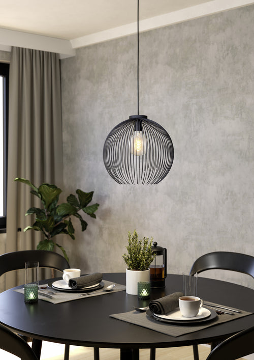 EGLO hanglamp Venezuela - e27 - ø 40 cm - zwart