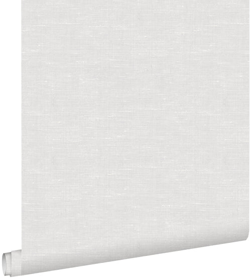 ESTAhome behang effen linnenstructuur licht warm grijs - 53 cm x 10,05 m - 148693 - vtwonen shop