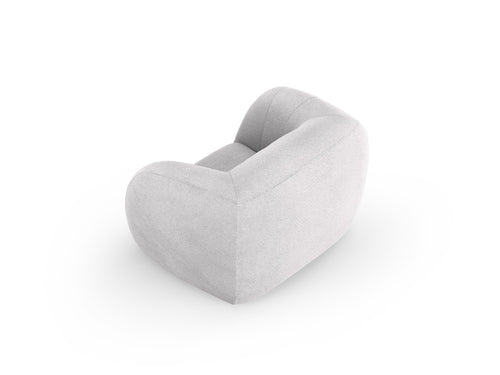 Cosmopolitan Design Fauteuil Essen boucle, lichtgrijs - 95x130x86cm