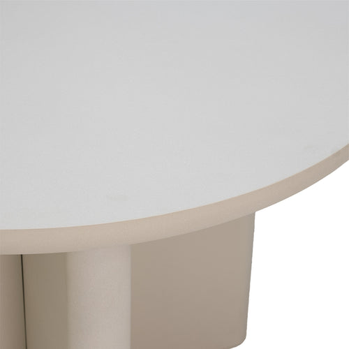Giga Meubel Eettafel Miso - Rond Beige - Eco Composiet - 120cm - vtwonen shop
