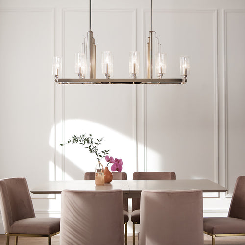 Elstead Kichler Kimrose Bar Hanglamp Gepolijst Nikkel