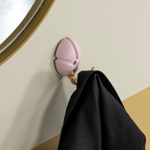 Spinder Design kapstok Tick - Pale Pink / Goud - 3 haken - vtwonen shop