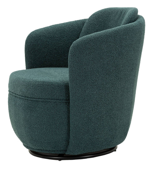 Mauro Ferretti Draaifauteuil - 70x72x75 cm - Petrolblauw