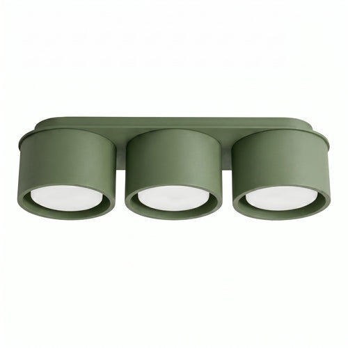 Sollux Lighting Plafondlamp MODO 3 olijfgroen Gx53 - 32,4x10,4x8,2cm
