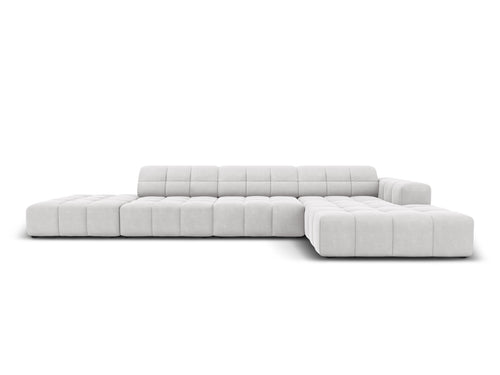 Cosmopolitan Design rechter hoekbank Chicago 5-zits, flueel geld - 167x348x78cm