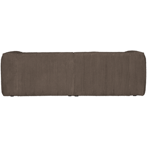 WOOOD 3,5-zits bank Bean - Grove Ribstof - Mud - 73x246x96 - vtwonen shop