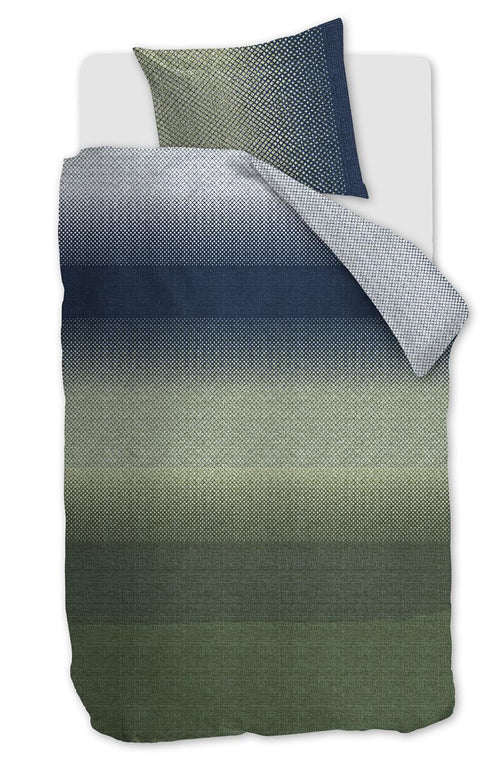 Beddinghouse dekbedovertrek Duco - 140x200/220 cm - blauw groen - vtwonen shop