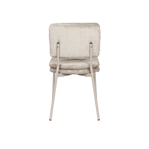 Housecraft Living Franck Eetkamerstoelen Velours Beige - Set van 2 - vtwonen shop