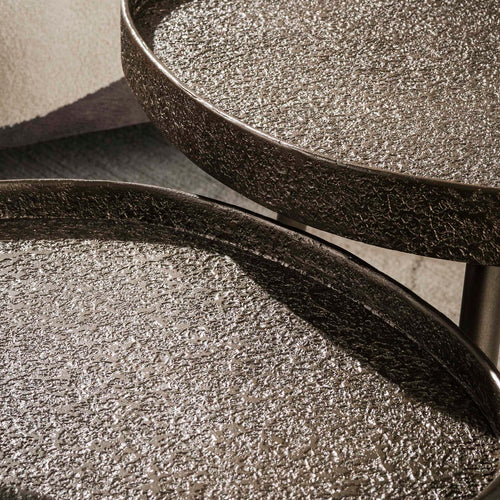Giga Living Salontafel Contour - Driehoekig Brons Metaal - Set Van 2