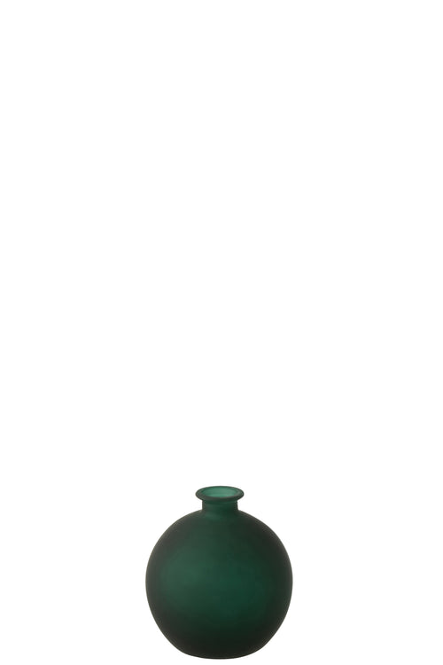 J-Line vaas Bal - glas - groen - small - Ø 16 cm - vtwonen shop
