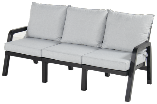 Hartman 3-Zitsbank Ibiza - Antraciet/Grijs - 83,5x191x93cm