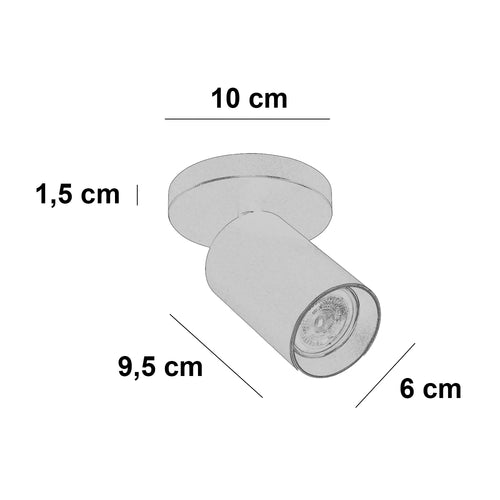 Highlight spot Mila - 1 lichts - 10  x 15   cm - beige - vtwonen shop