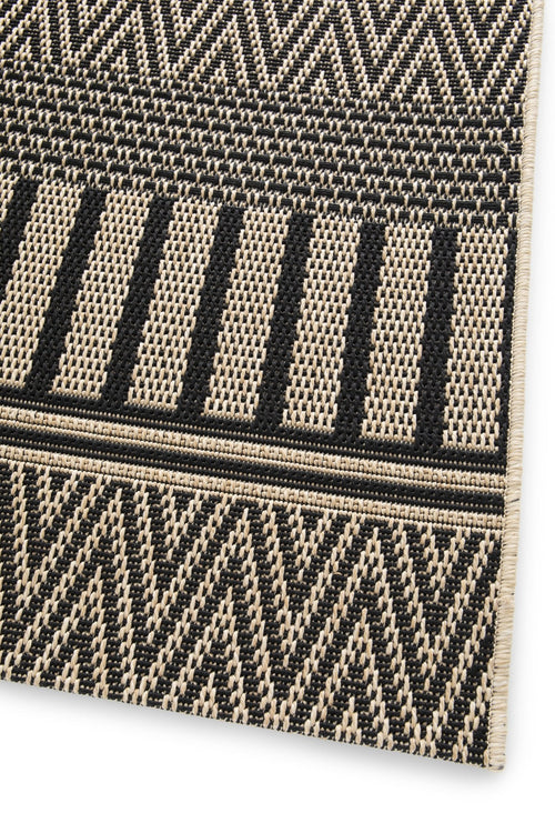 AFK Living vloerkleed Maasai - voor binnen en buiten - zwart - 160 x 230 cm