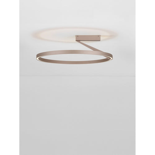 Nova Luce TILIA  Tilia Geïntegreerde LED Plafondlamp Champagne Goud Triac Dimbaar LED 38W 2242lm 2700-3000-4000K Kleurtemperatuur Dip Schakelaar