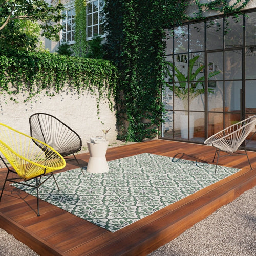 AFK Living vloerkleed  Sintra - voor binnen en buiten - groen - 120 x 170 cm