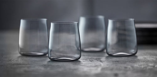 Lyngby Glas Krystal Zero Waterglas 42 cl 4 st. Smoke - vtwonen shop