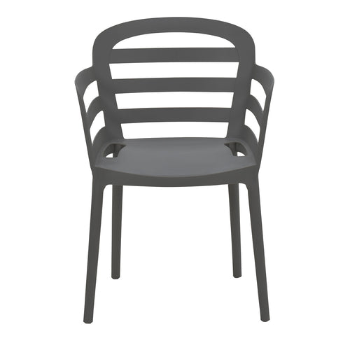 Garden Impressions tuinstoel Mira donker grijs - set van 2 - vtwonen shop