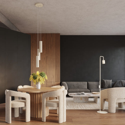 Sollux Lighting Hanglamp RAYO 3P beige - 20x20x108cm