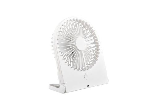 Trio Leuchten Tafelventilator Breezy - H 23 cm - Accu oplaadbaar - wit - vtwonen shop