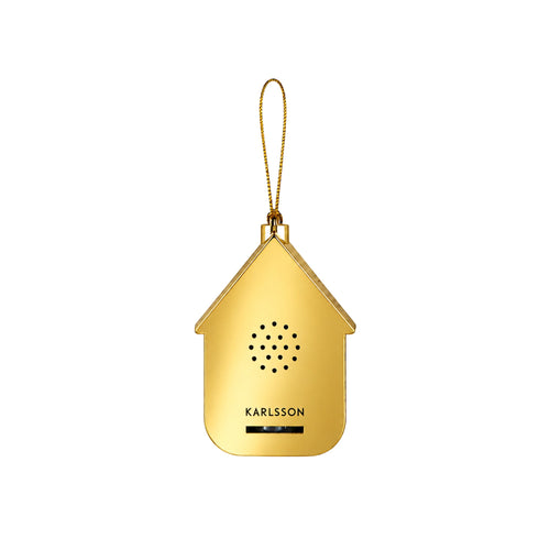 Karlsson ornament Modern Cuckoo Mini - goud - 8x10.2x8cm