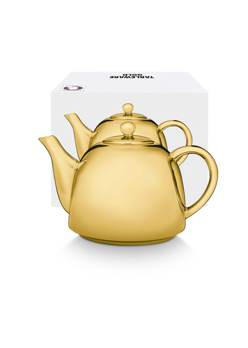 vtwonen Theepot - Goud - Porselein - 1.8 Liter - vtwonen shop